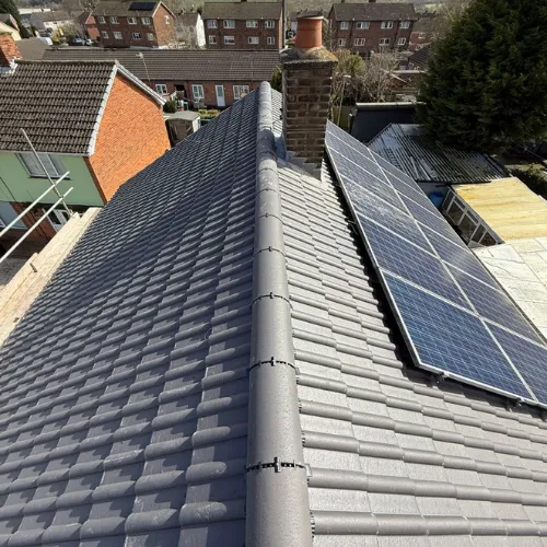 Recent roofing project